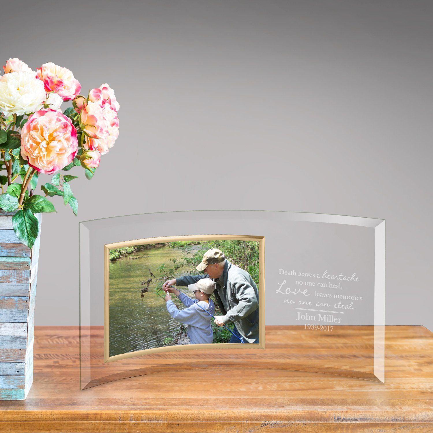 Personalized Loving Memory Glass Photo Frame