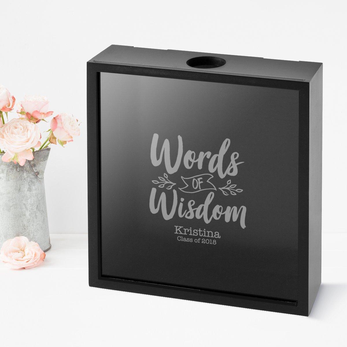 Personalized Banner Words Of Wisdom Shadow Box