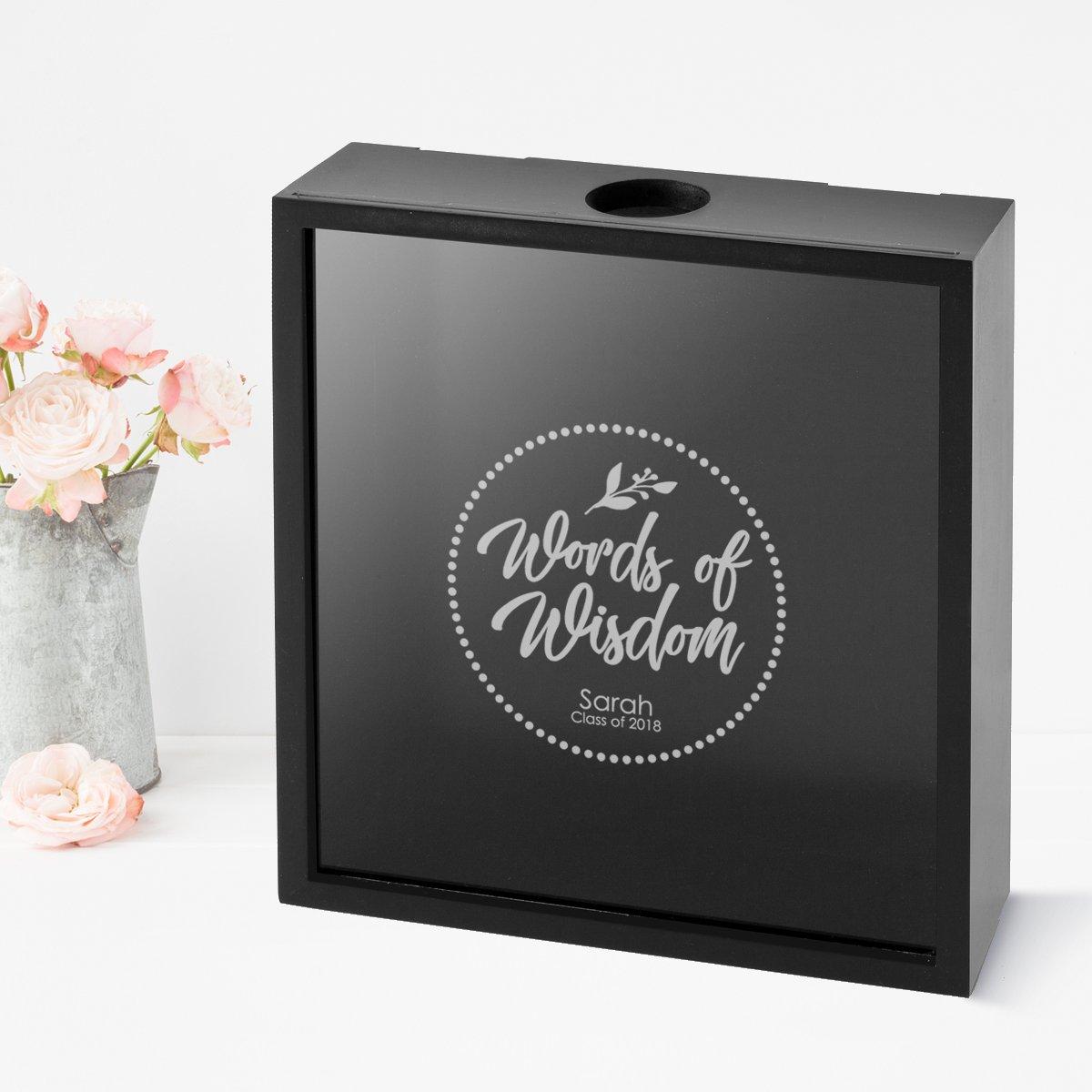 Personalized Circle Words Of Wisdom Shadow Box