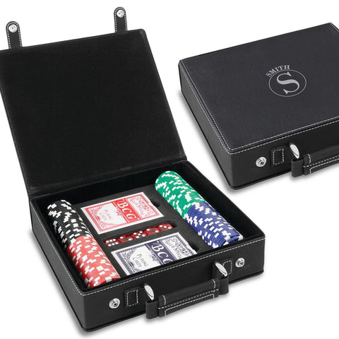 Buy Personalized Black 100 Chip Poker Set