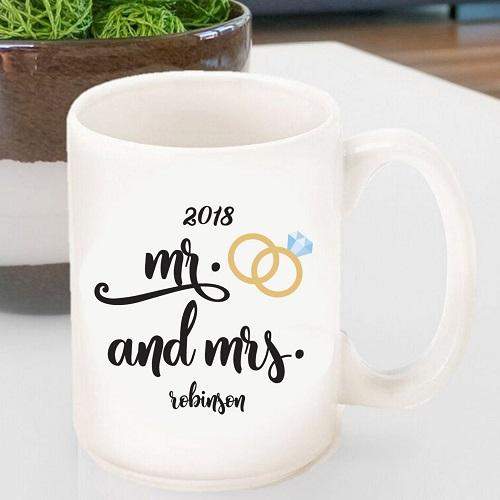 Personalized Mr. &amp; Mrs. Coffee Mug