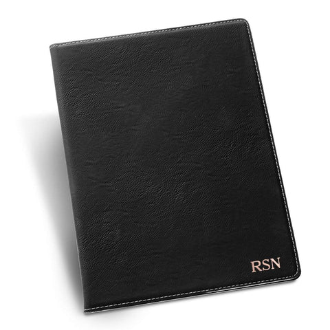 Buy Personalized Black Portfolio with Notepad