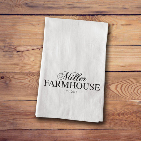 Buy Personalized Farmhouse Style Tea Towels