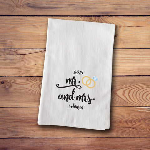 Buy Personalized Engagement & Wedding Tea Towels