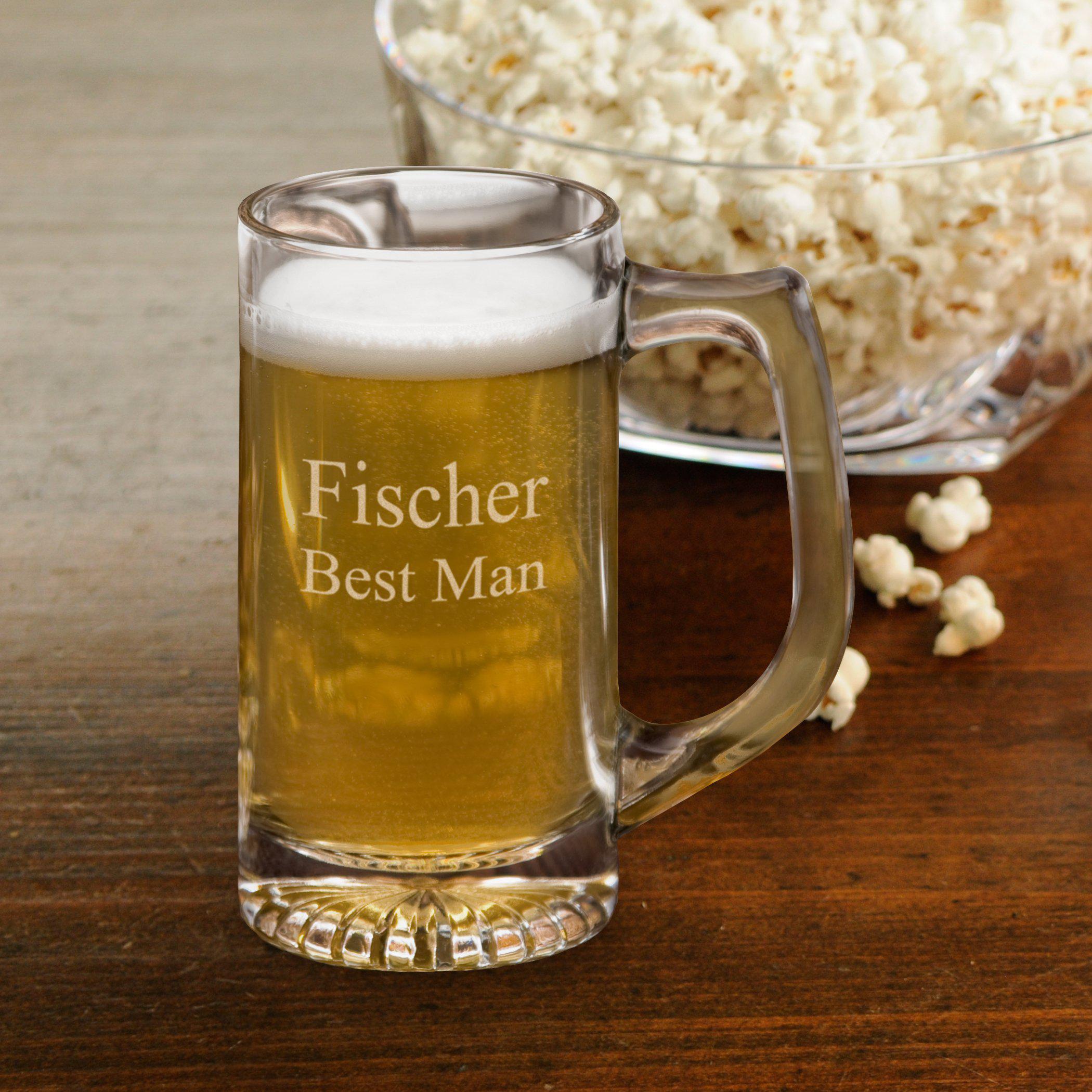 Personalized 12 oz. Sports Beer Mug