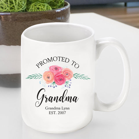 Buy Personalized Promoted to Grandma Coffee Cup