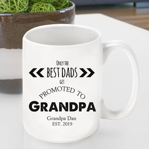 Buy Personalized Promoted to Grandpa Coffee Cup