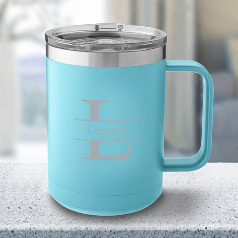 Buy Personalized Light Blue 15oz. Tumbler Mug