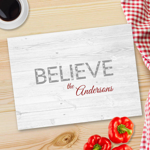 Buy Personalized Christmas Glass Cutting Boards