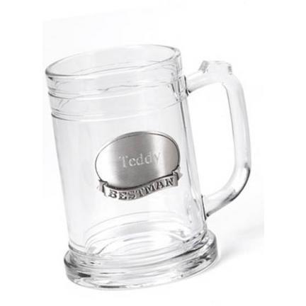 Personalized 16 Oz. Mug W/pewter Medallion