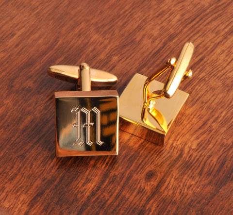 Buy Personalized Monogram Brass Cufflinks