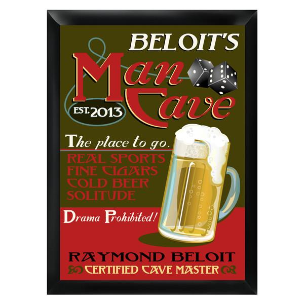 Personalized Traditional Pub Sign - Man Cave
