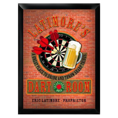 Personalized Traditional Pub Sign - Darts