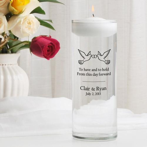 Personalized Floating Unity Candle