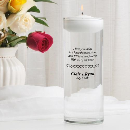 Personalized Floating Unity Candle