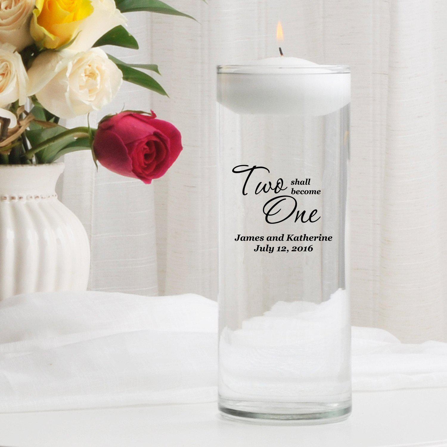 Personalized Floating Unity Candle