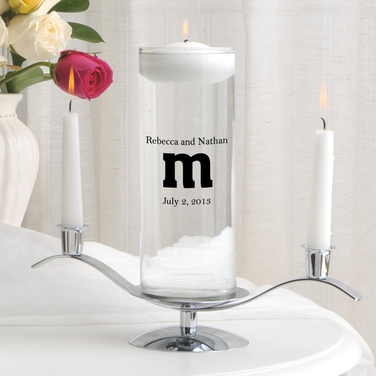 Personalized Floating Unity Candle Set