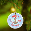 Buy Personalized Merry Christmas Ceramic Ornament