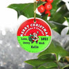 Buy Personalized Merry Christmas Ceramic Ornament