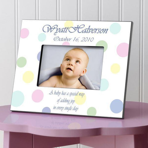 Buy Personalized Children's Picture Frames - Polka Dot