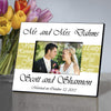 Buy Personalized Mr. & Mrs. Picture Frames