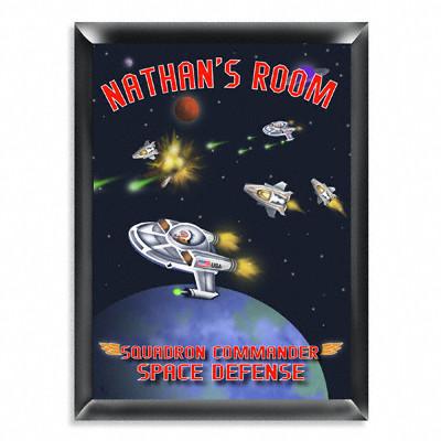 Personalized Kid&#039;s Room Sign - Space