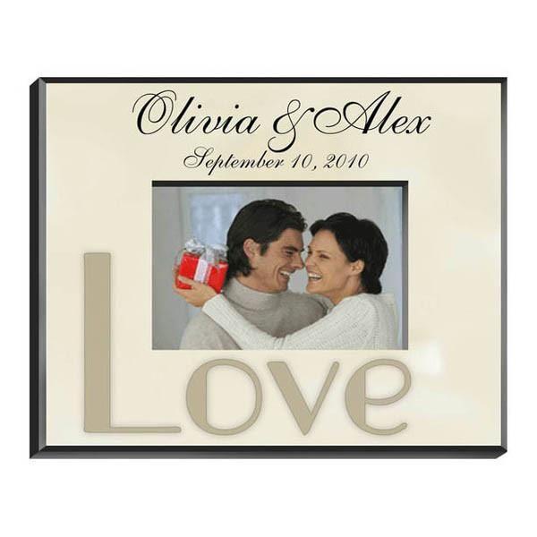 Personalized Parchment Love Picture Frame