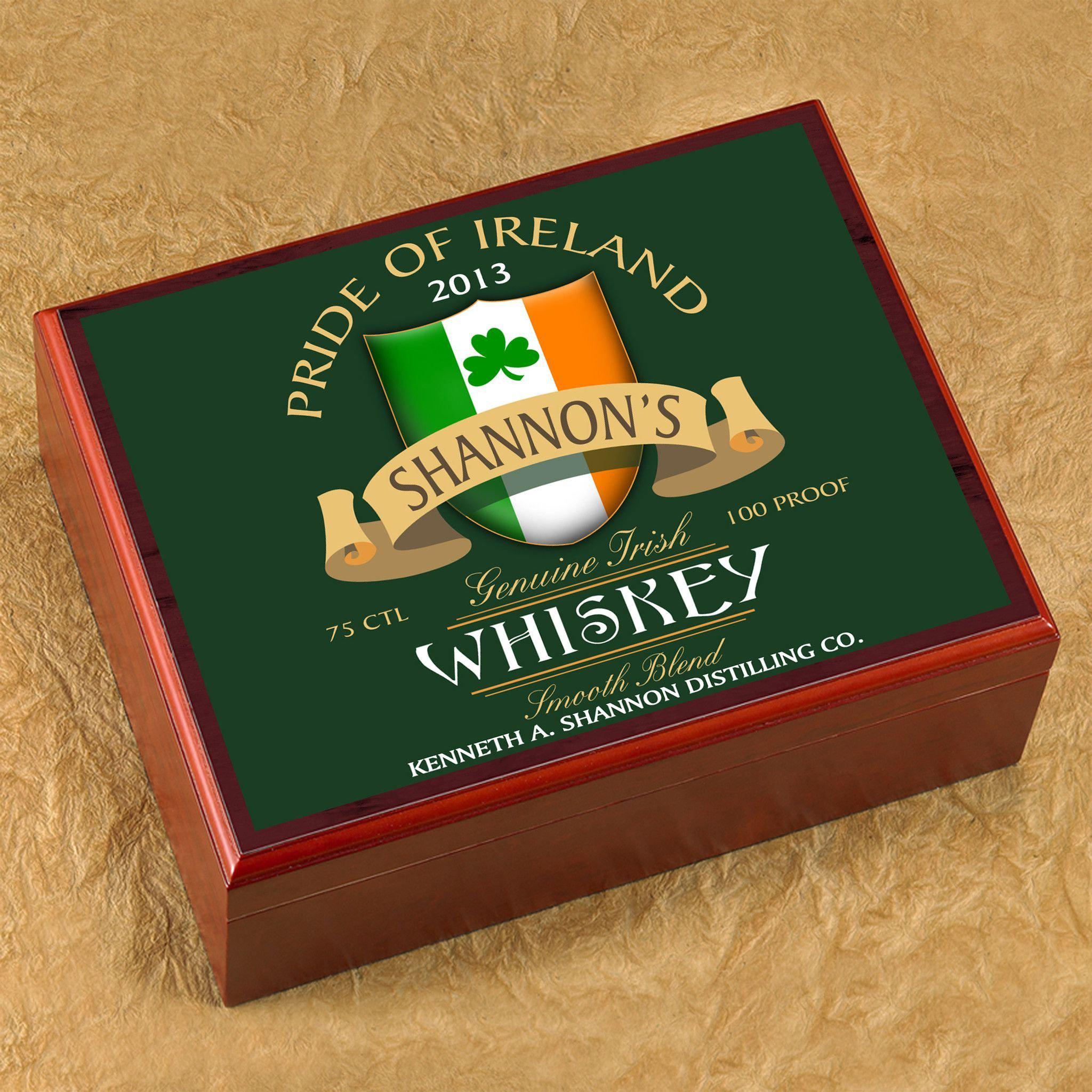 Personalized Irish Theme Humidors