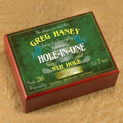 Personalized Hole In One Humidor