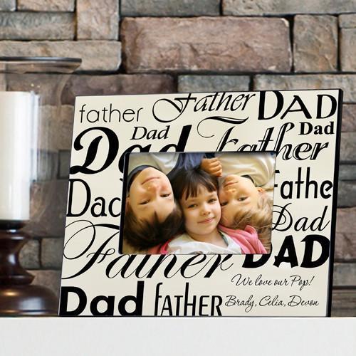 Personalized Dad-father Frame - Parchment