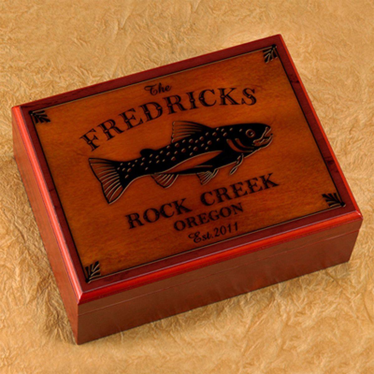 Personalized Humidors - Cabin and Lake House Series