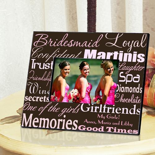 Personalized Bridesmaid Picture Frame