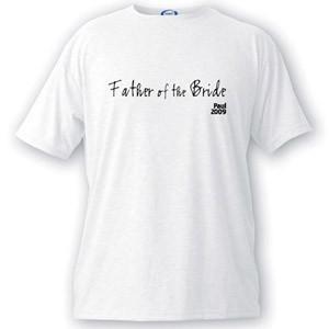 Personalized Script Series Father of the Bride T-Shirt