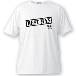 Personalized Stamp Series Best Man T-Shirt