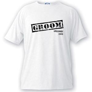 Personalized Stamp Series Groom T-Shirt