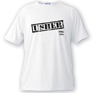 Personalized Stamp Series Usher T-Shirt