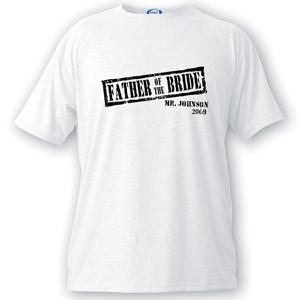 Personalized Stamp Series Father of the Bride T-Shirt
