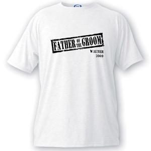 Personalized Stamp Series Father of the Groom T-Shirt