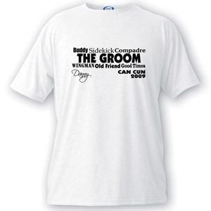 Personalized Text Series Groom T-Shirt