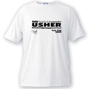 Personalized Text Series Usher T-Shirt
