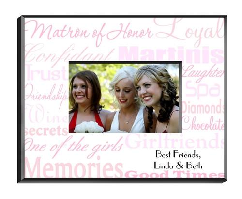 Personalized Matron of Honor Picture Frame