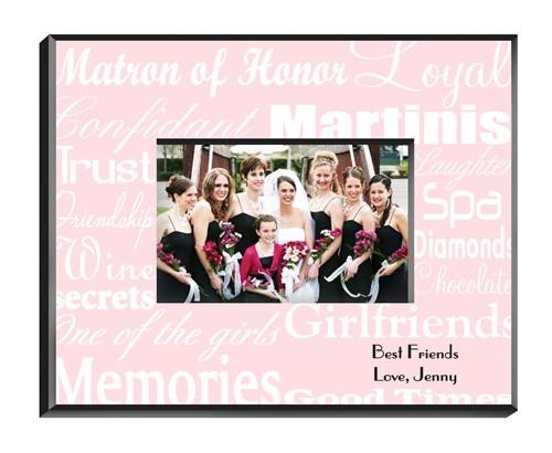 Personalized Matron of Honor Picture Frame
