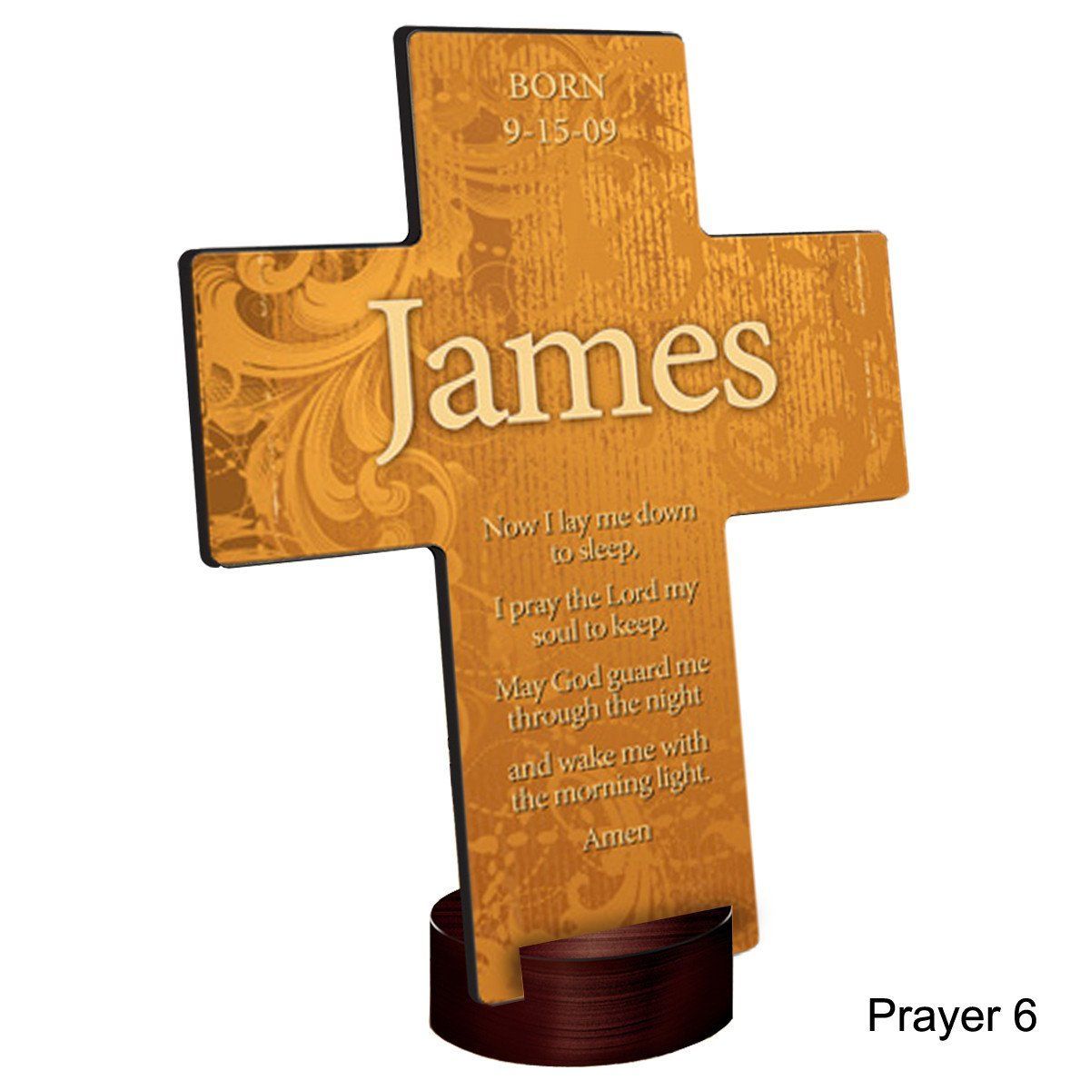 Personalized Gardens of Grace Cross with Stand