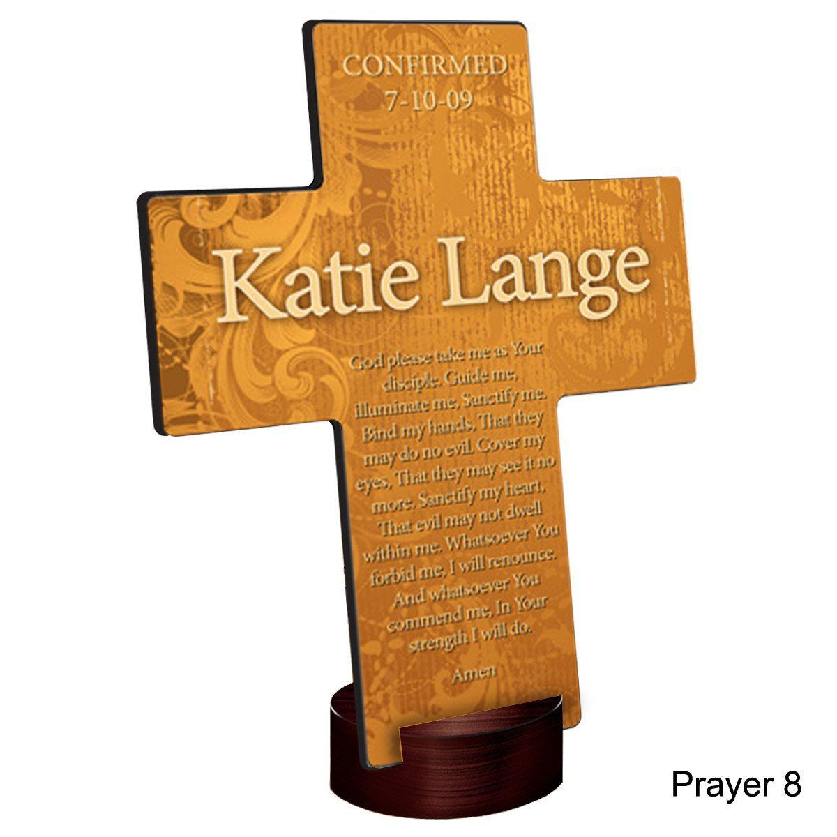 Personalized Gardens of Grace Cross with Stand