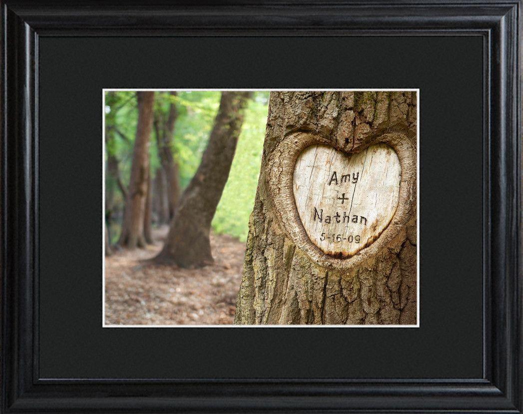 Personalized Tree of Love Sign w/Wood Frame