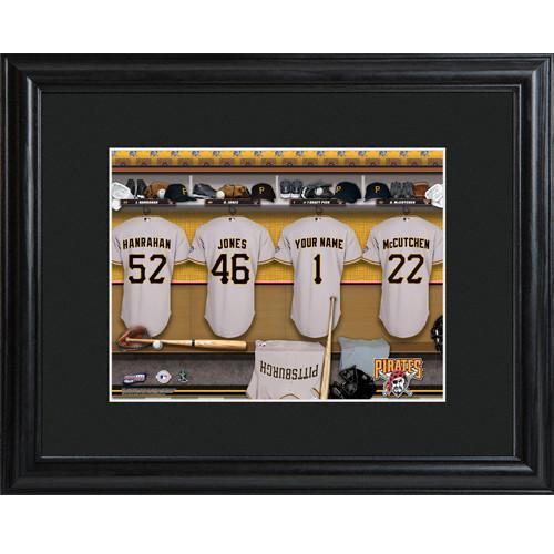 Personalized MLB Clubhouse Sign w/Matted Frame - Pirates