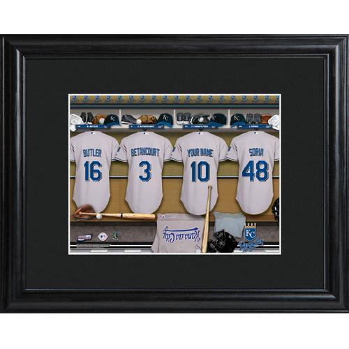 Personalized MLB Clubhouse Sign w/Matted Frame - Royals