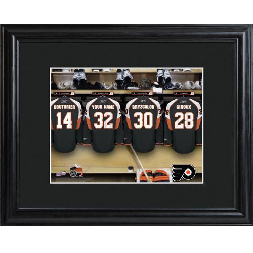 Personalized NHL Locker Room Sign w/Matted Frame - Flyers