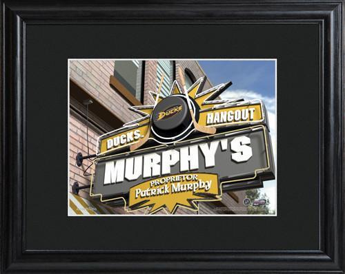 Personalized NHL Pub Sign w/Matted Frame - Ducks