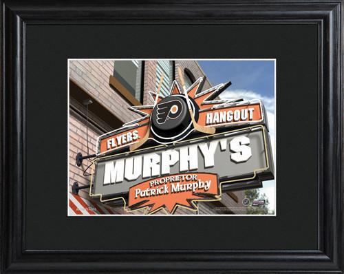 Personalized NHL Pub Sign w/Matted Frame - Flyers